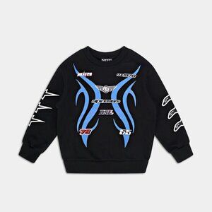 NWT New $125 Diesel ASTARS OVER Black Sweatshirt Size 4